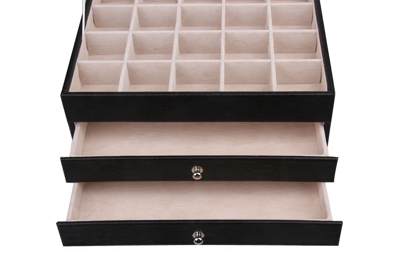 Faux Leather Medium Jewellery Organizer Vintage gift for Women necklace box jewelry ring box luxury jewelry organizer