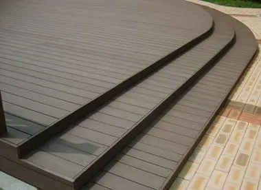Outdoor anti-warped anti-UV Modern Wood Plastic Composite Deck Board WPC Decking Tiles WPC floor board composite deck board