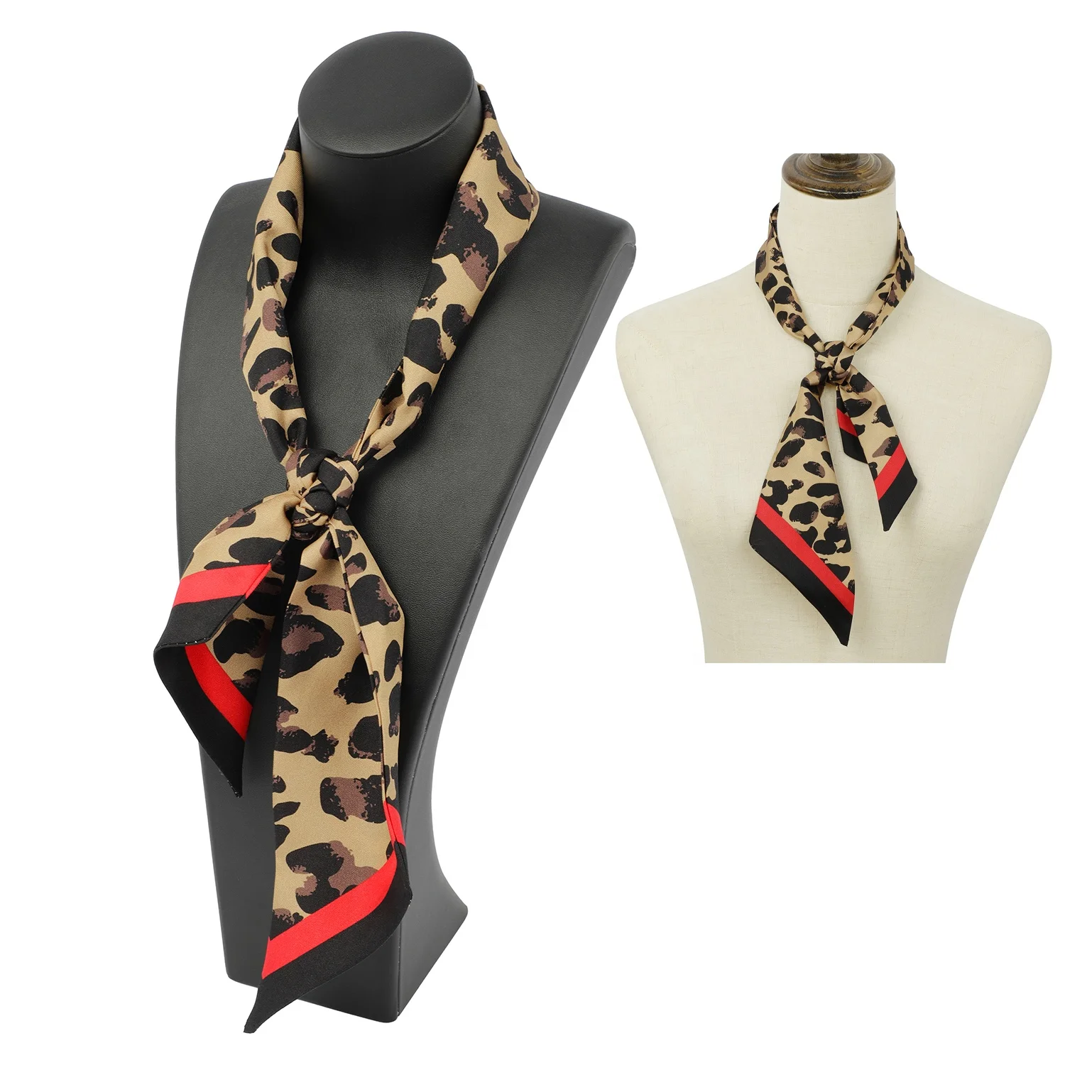 Worth Buying Factory Supply Polyester Satin Hair Edge Scarf Polyester Designer Handle Bag Scarfs Head Scarf
