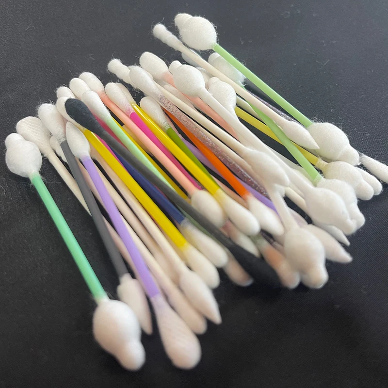 qtips cotton Bastoncillos De Algodn swabs Small Pointy Double Head Cleaning Plastic Stick Cotton Ear Buds