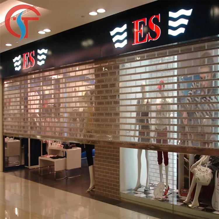
Wholesale Security Crystal Clear Commercial Roller Down Plastic Shutter 