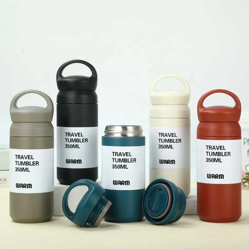 2021 new products 350ml Japanese insulated vacuum stainless steel water bottle, portable gift cups thermal vacuum flask