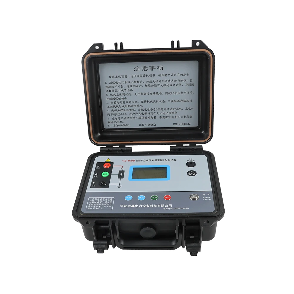 Automatic Blitz Ableiter Lichtschutz Prufer Zinc Oxide Lightning Arrester Tester