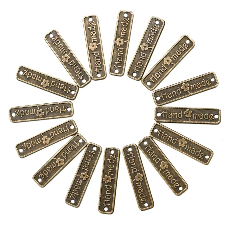 Custom Design Adhesive Golden Stainless Steel Logo Label Metal Brand Tag