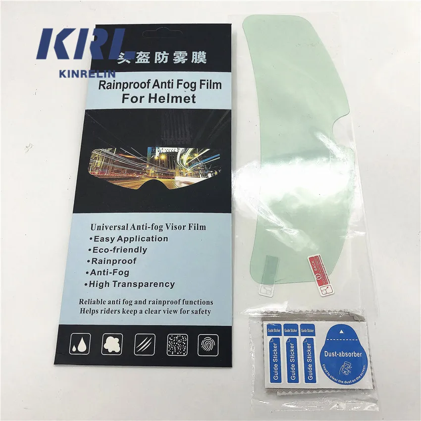 Заводская оптовая цена водонепроницаемая непромокаемая противотуманная пленка для мотоциклетного шлема