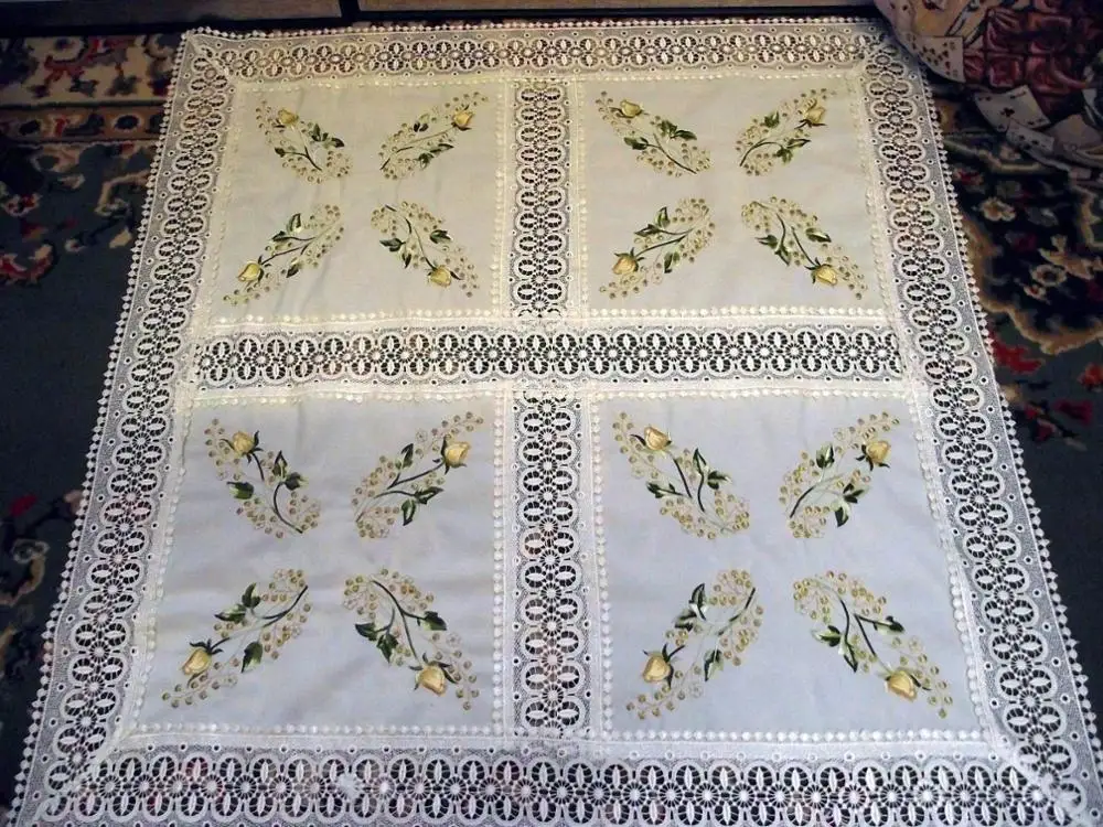 Machine Made Lace Table Cloth