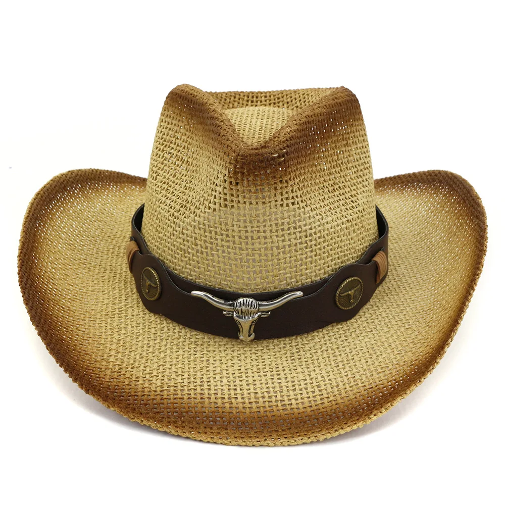 2020 cheap logo printed custom straw promotional farmer hat for peasants advertising stetson cowboy hat unisex straw cowboy hat