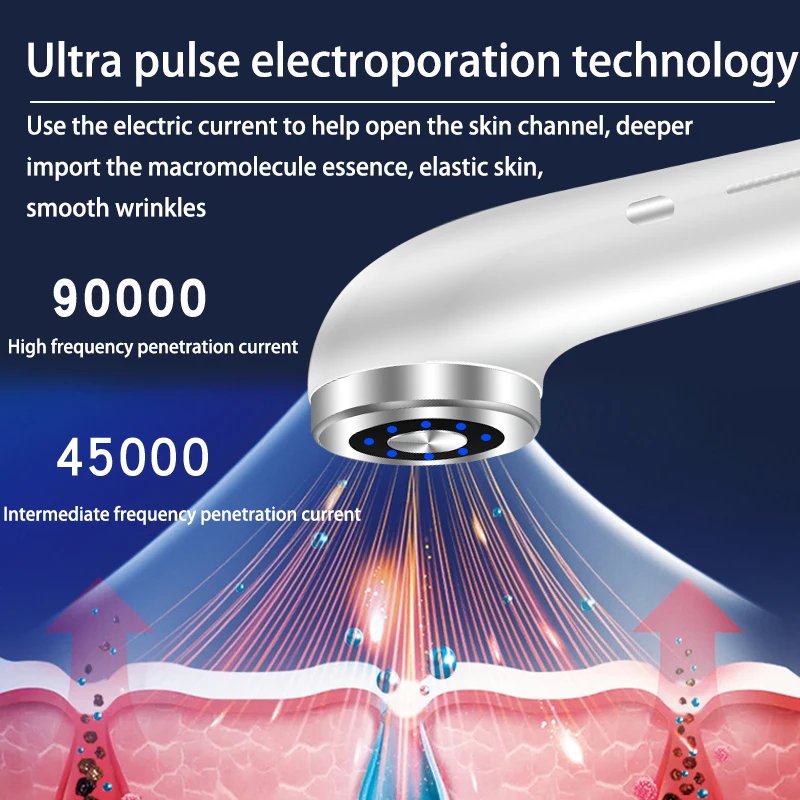 2023 Best seller led rf ems beauty instrument portable face radio frequency facial eye skin care home use beauty rf equipment