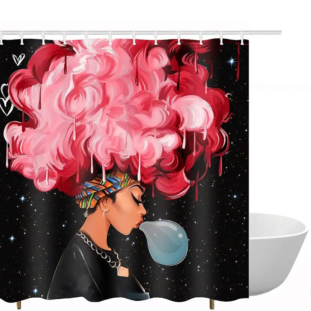 
Hot Sale Fashion Home Printing Bathroom 3d Shower Curtain 
