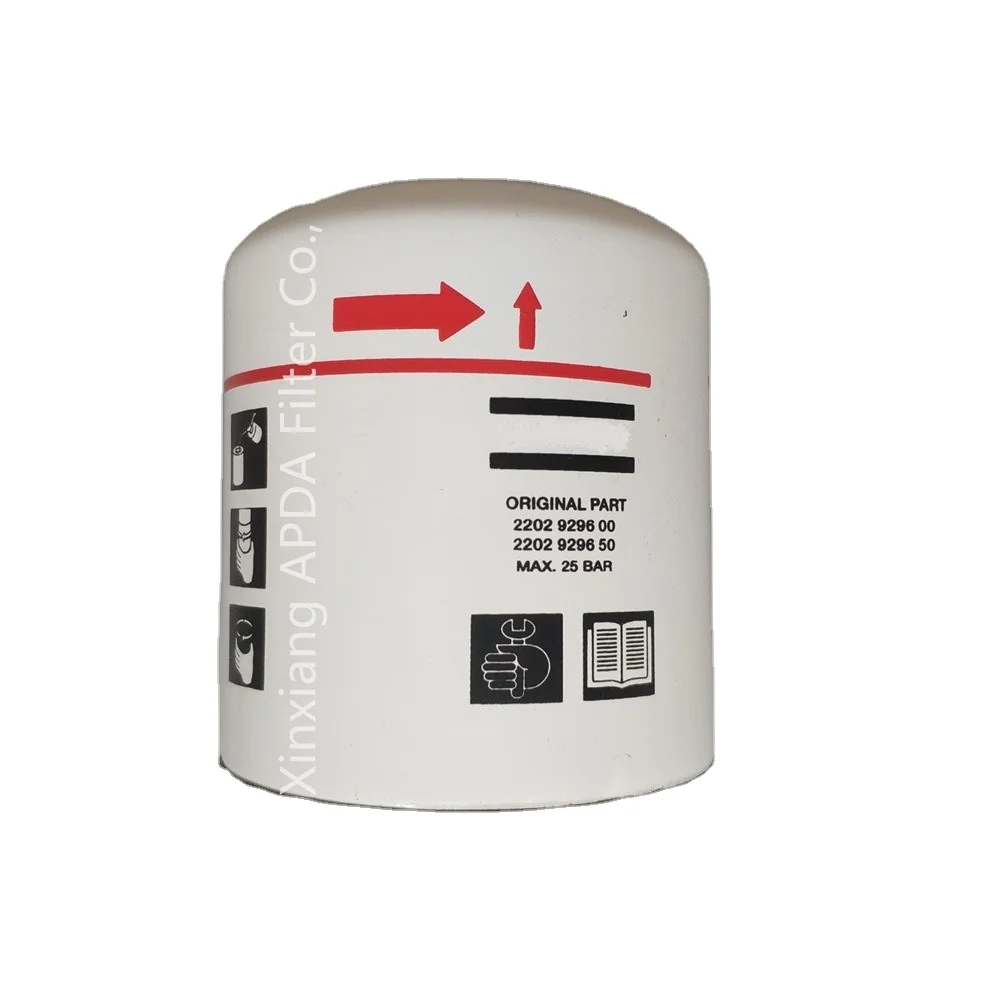 High quality air compressor spin-on oil filter cartridge 2202929600