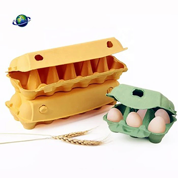 Recycle Custom Reusable Chicken 6/12 Pulp Colored Paper Egg Carton