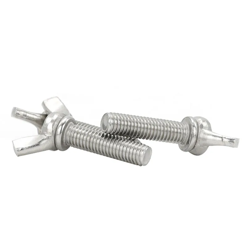 Direct sale butterfly screw SS304 316 stainless steel bolt wing bolt