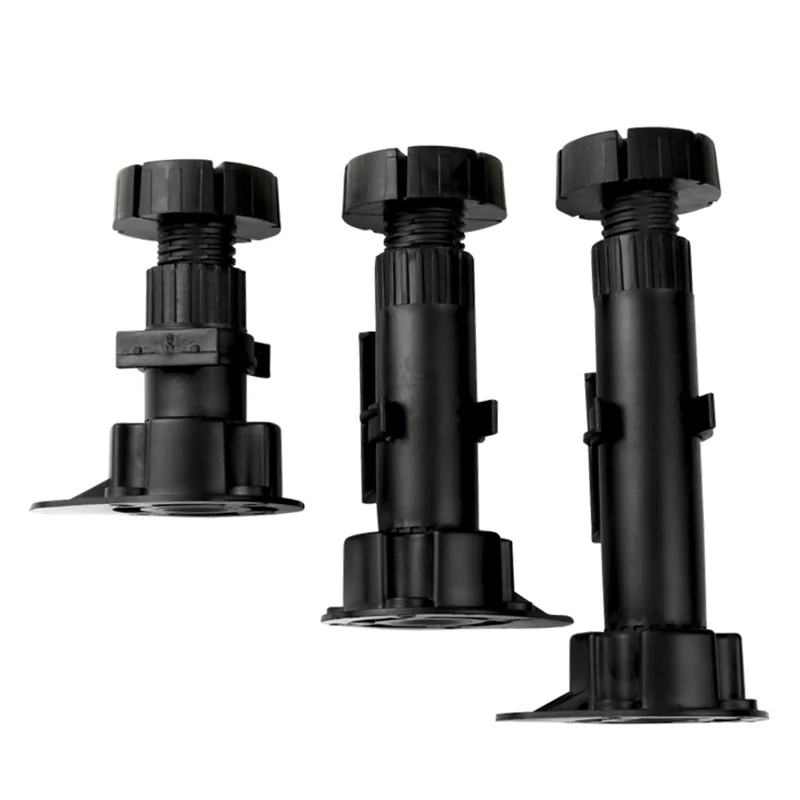 Kitchen cupboard plastic adjustable leg