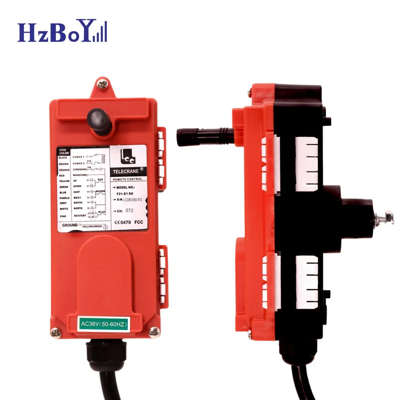 F21-E1B VHF310-331MHz 12/24/36/220/380/440V Industrial Remote Control Wireless Switches for Electric Hoist Crane Lift Controller