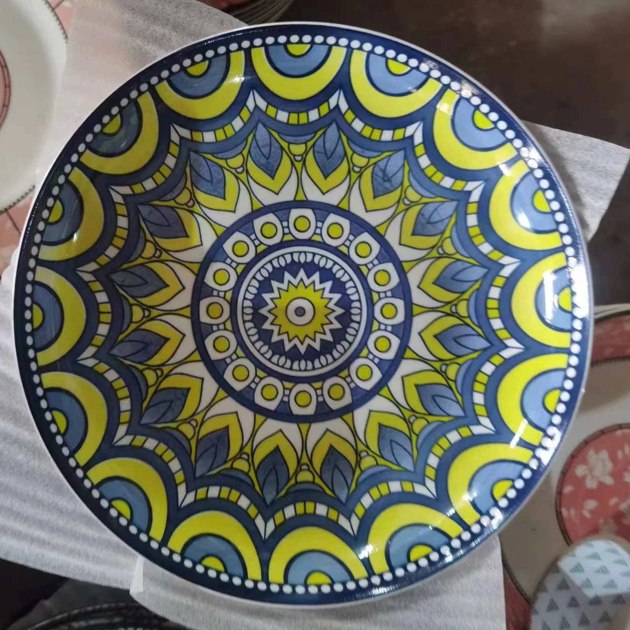 Wholesale Pad Printing Plates Western Styles Ceramic Different Sizes Factory Dinner set Plates