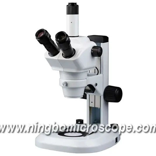 LED Illumination Binocular Zoom Stereo Microscope 0.8X-5.0X