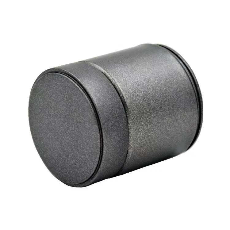 Japanese Style Black Color Small Airtight Spice Can Matcha Tea Tin