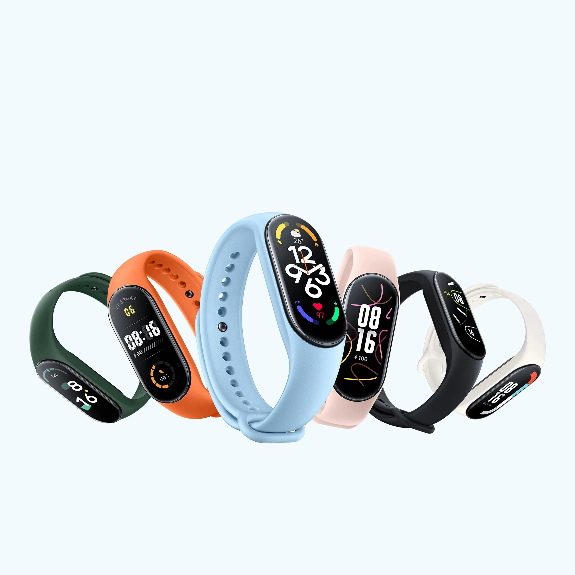 Original Xiaomi Mi Band 7 Sport Wristband Heart Rate Fitness Tracker Miband 7 1.62AMOLED Screen Smart Band 6 Color Bracelet