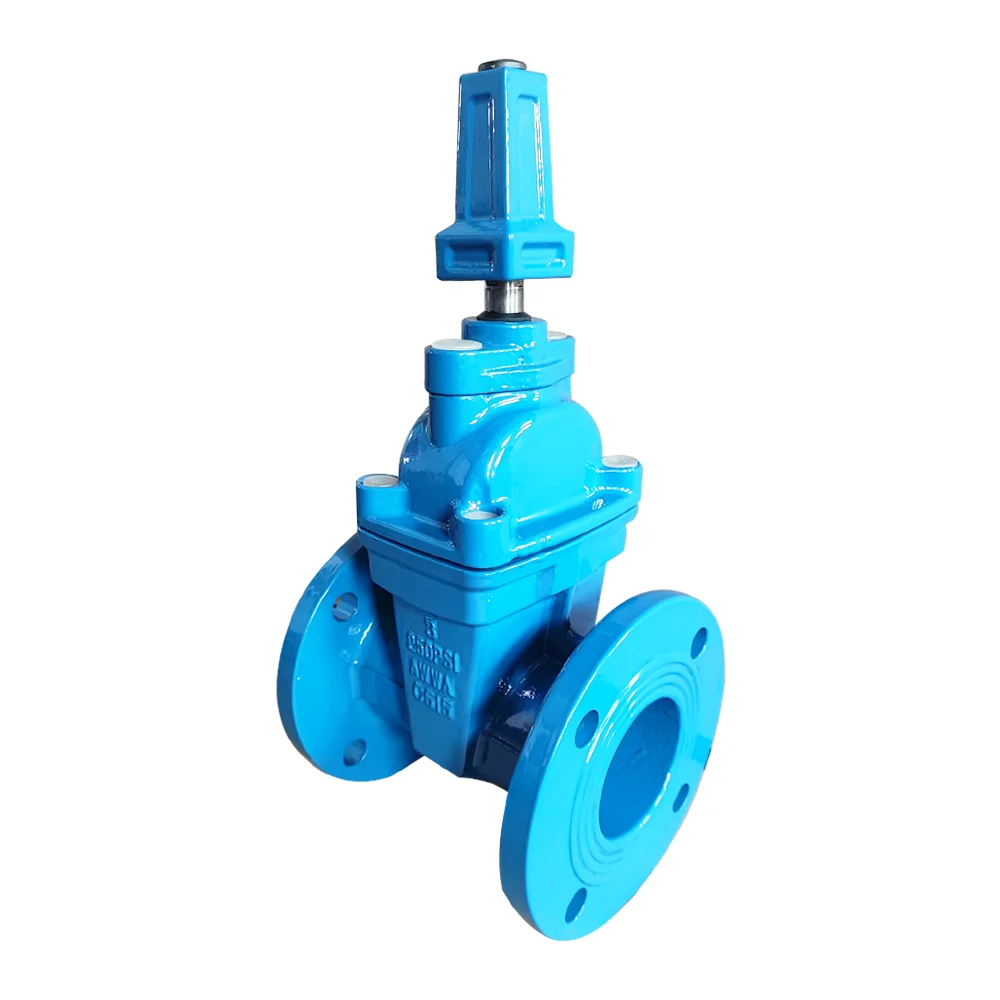 DIN3352 F4 F5 4 inch Ductile cast iron NRS NBR resilient seated GGG50 gate valve BS5163