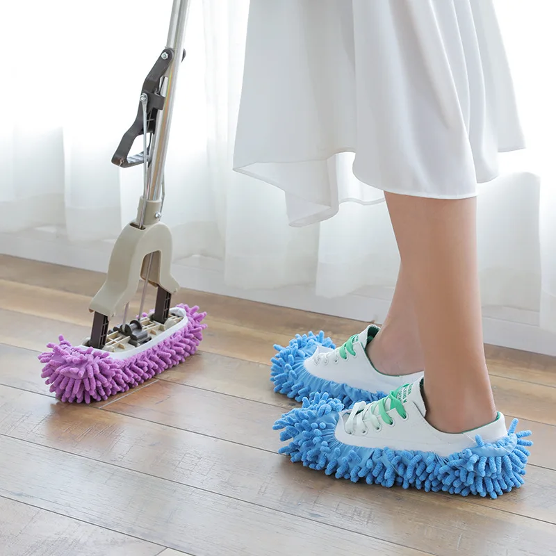 Dust Mop Cleaner Grazing Slippers House Bathroom Floor Cleaning Lazy Shoes