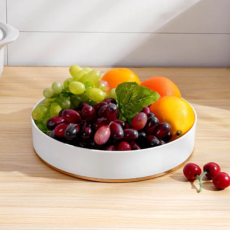 multi purpose utility kitchen countertop turntable spice rack white round rotating storage tray