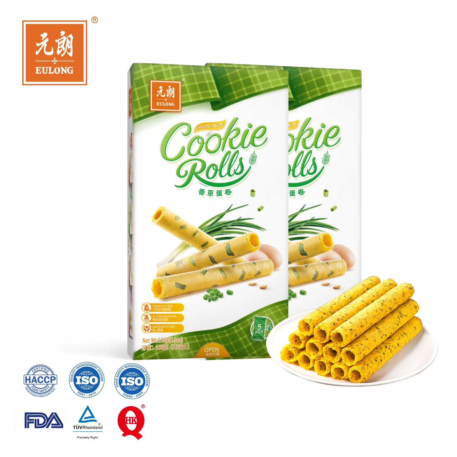 Низкая цена, хороший вкус, 150 г, вафли для яиц в рулонах, китайское печенье, печенье, пасхальное печенье