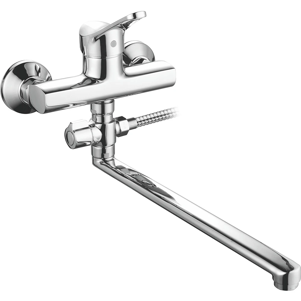 (OB8245-5F-ZL119)Boou popular wall mounted single handle brass bathroom  bathtub bath faucet mixer with diverter