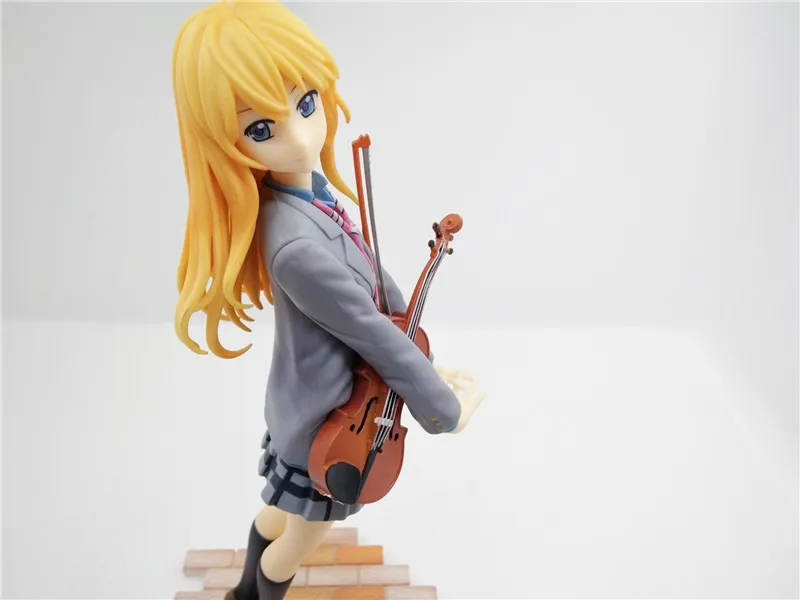 
20cm Your Lie in April Action Figure Kaori Miyazono Cartoon Doll PVC Anime Girl Figurine 