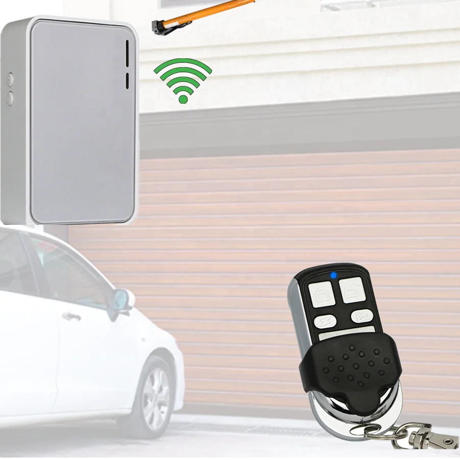 Scroll door tubular motor controller learning code winding gate wireless remote control of continental shutter