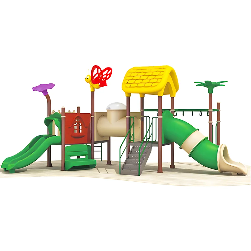 custom cheap low price outdoor swing set amusement park rides play area playground kids slide