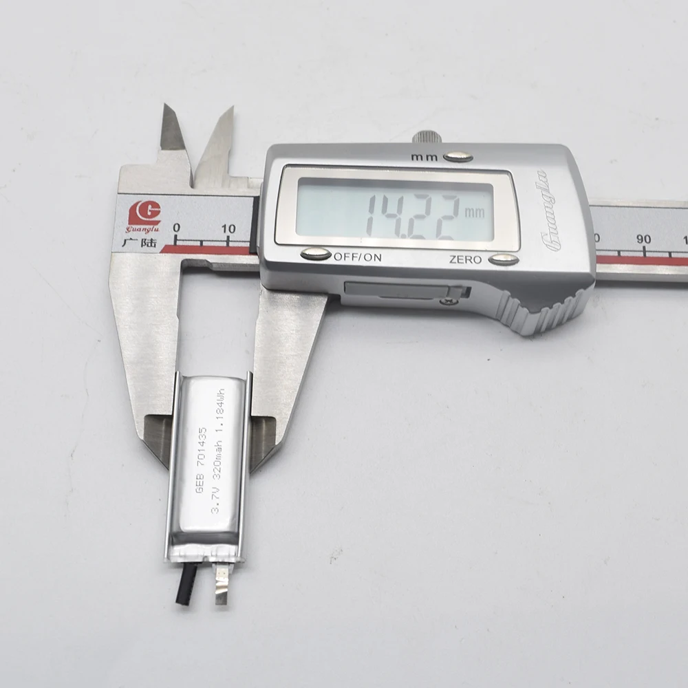 Lithium Polymer Battery Lipo Cell 3.7v 701435 300mah Rechargeable