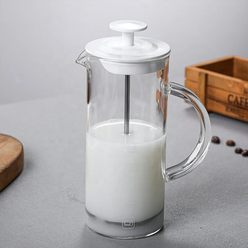 Milk Foam Machine Manual Milk Beater Coffee Bubble Beater Mini Glass Milk Frother