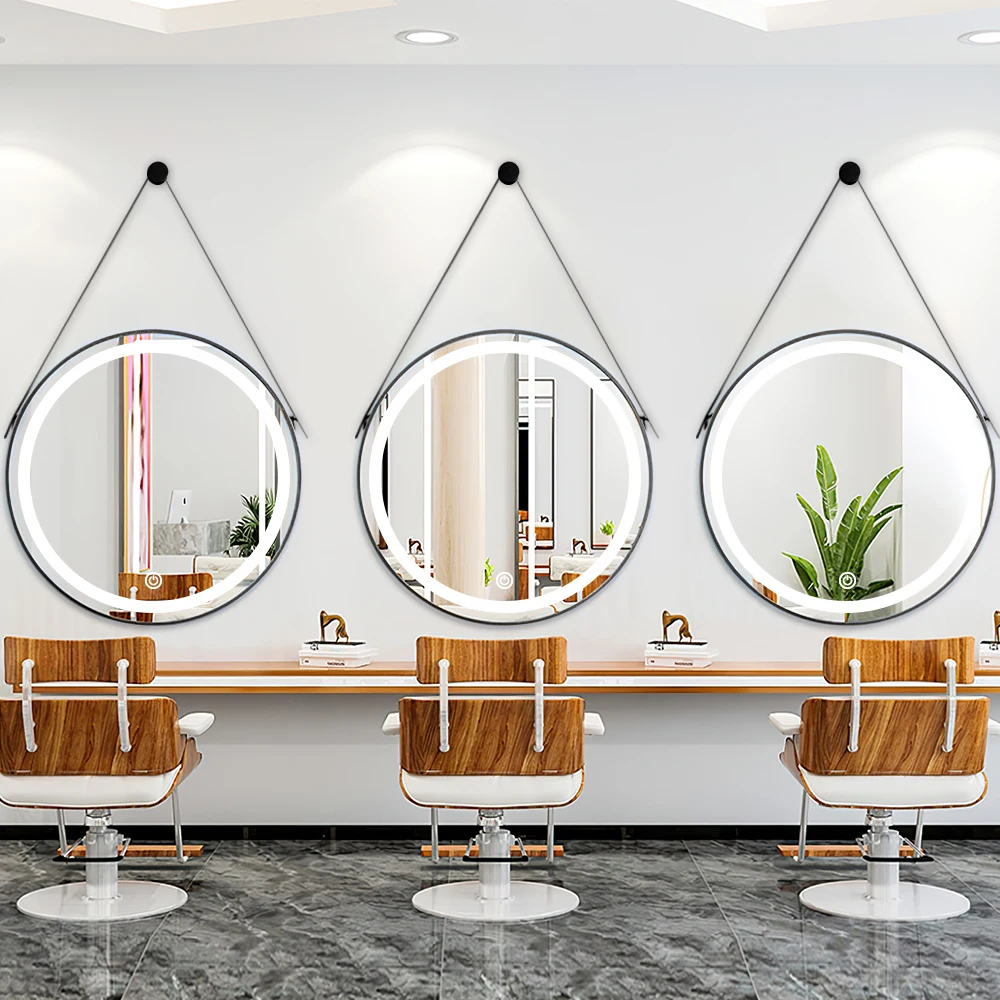 Factory Wholesale Price Modern Illuminated Round Wall Bathroom Led Mirror Smart Wall Mirror Hotel Led smart Mirrors