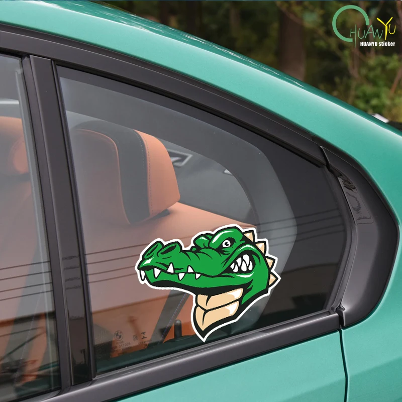 Luxury PVC Decal Crocodile Car Sticker Waterproof Body Sticker Bumper Rear Window Laptop Refrigerator Toilet Warning Plastic