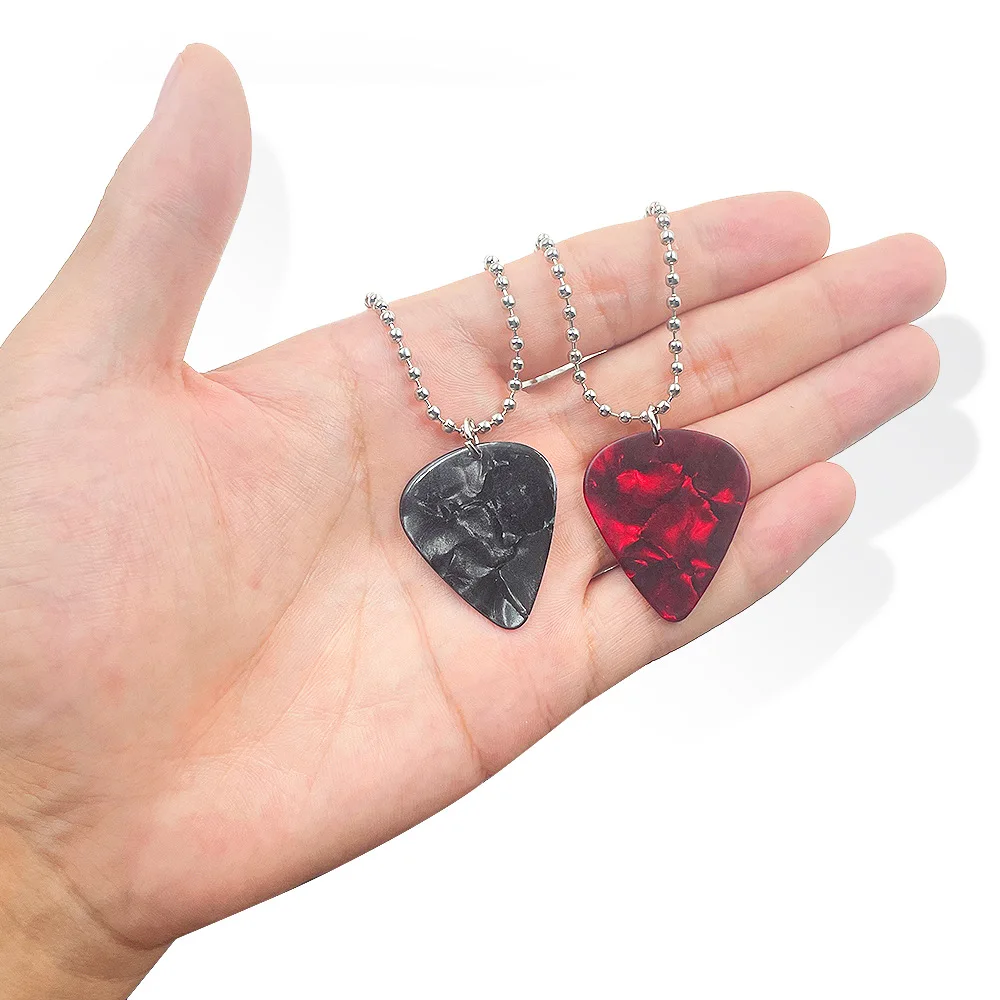 Strange Things Eddie Munson Necklaces ST Merchandise Guitar Pick Eddie Earring Rock Music Gifts for Kids Girls Teens Women Men