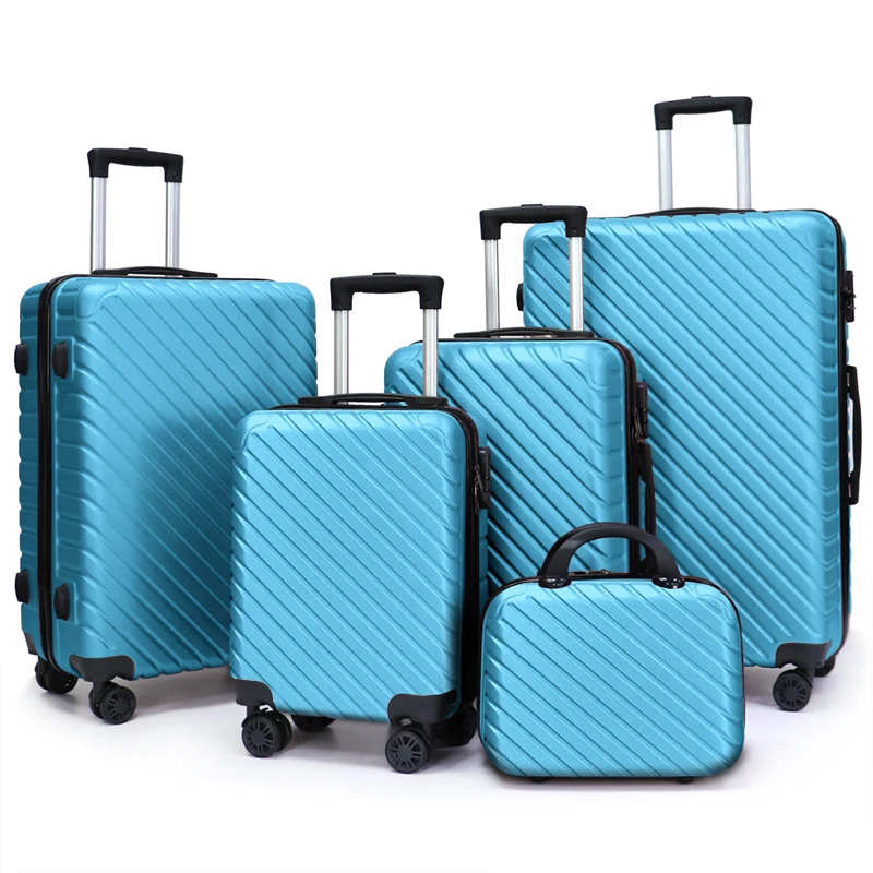 Customized Luggage Set with Wheels Travel Bags Trolley Case valise de voyage Koffer ABS Suitcase
