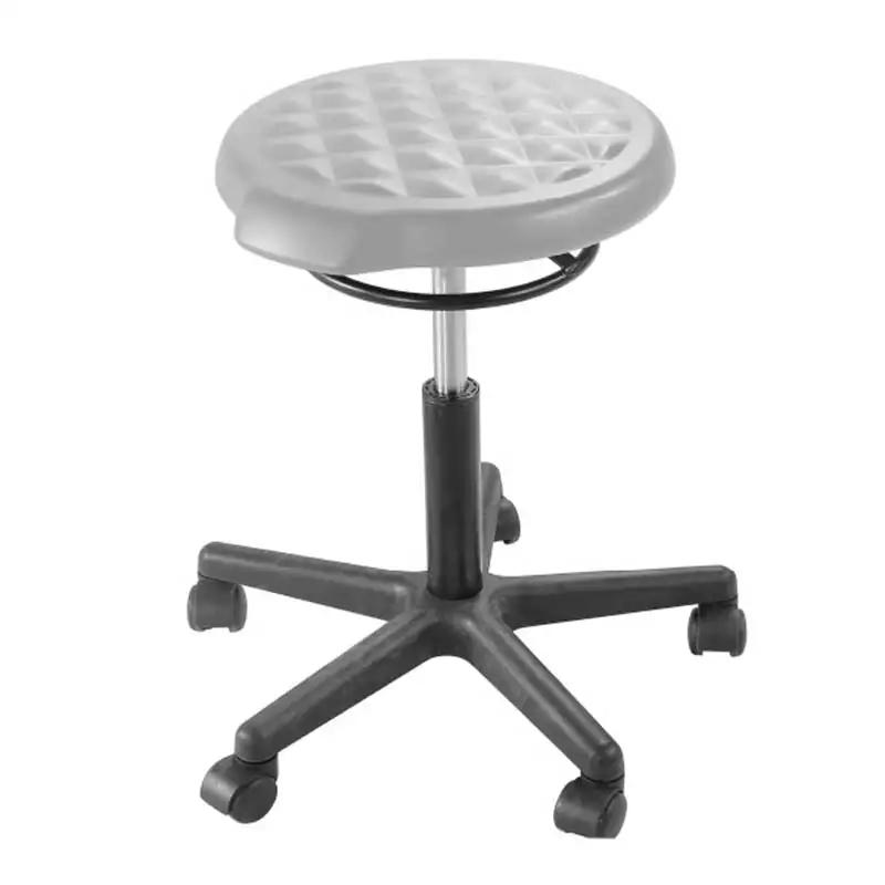 Hi5 Brand wholesale laboratory stool adjust height hydraulic tattoo workshop rolling swivel stool anti-static stool with wheels