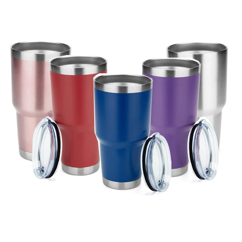 Wholesale Stainless Steel Double Wall Vacuum Insulated Sublimation Tumblers With Lids