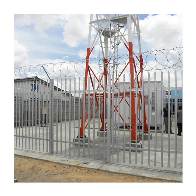 China Wholesale Price High quality powder coated welded wire mesh anti climb airport fencing with razor barded wire