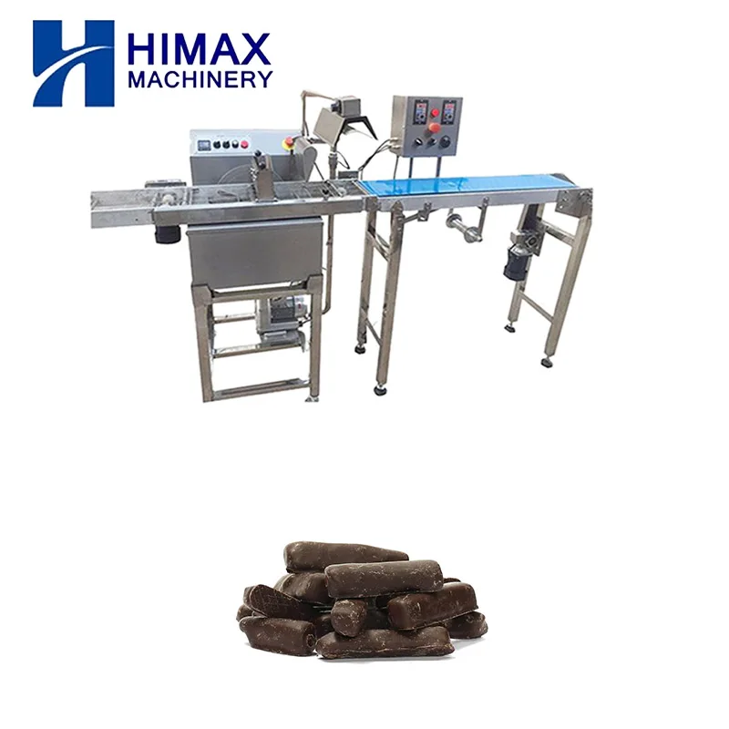 Fully Automatic Chocolate Enrobing Machine with Chocolate Cooling Tunnel Equipments