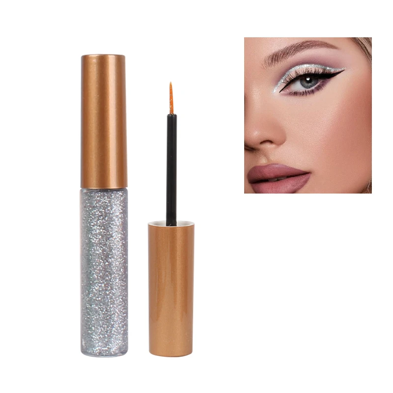 Factory wholesale Shine glitter eye liner Long Lasting Quick-drying Color Shimmer Liquid Eyeliner Private Label