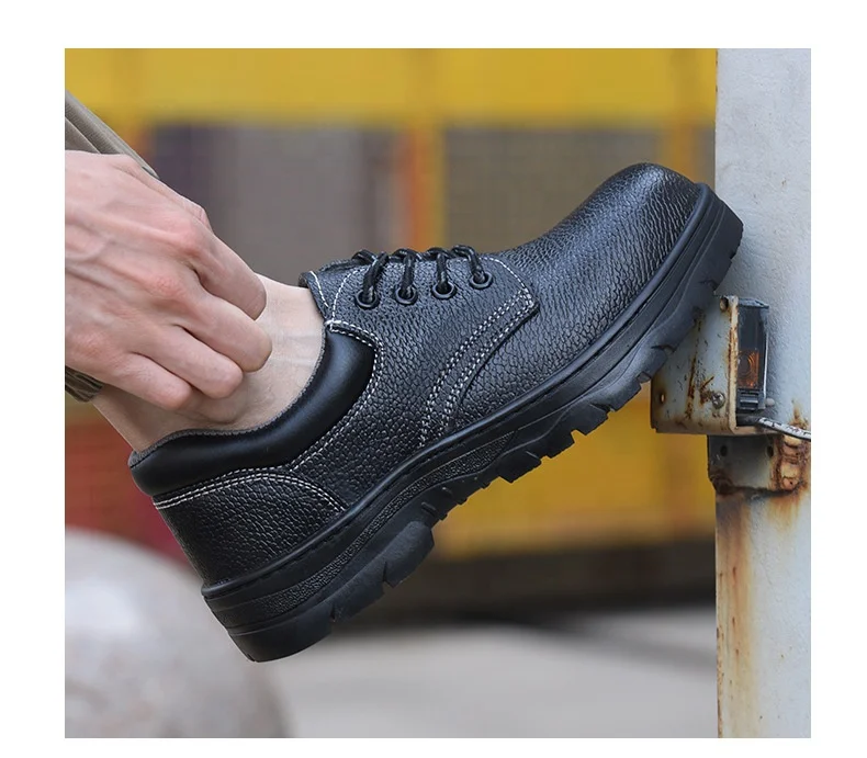 New fashion light weight breathable work steel toe anti-smash and anti-puncture safety shoes