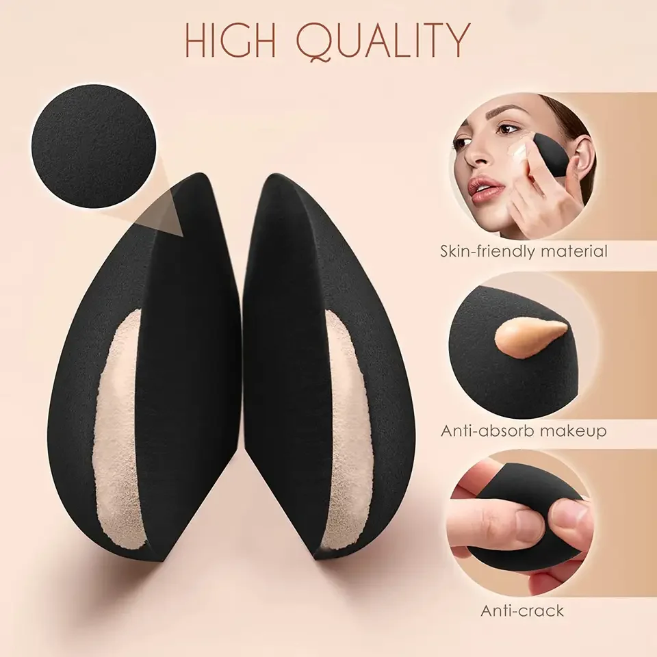 Custom Logo Makeup Sponge Colorful Beauty Sponge Blender Makeup Tools with Egg Box