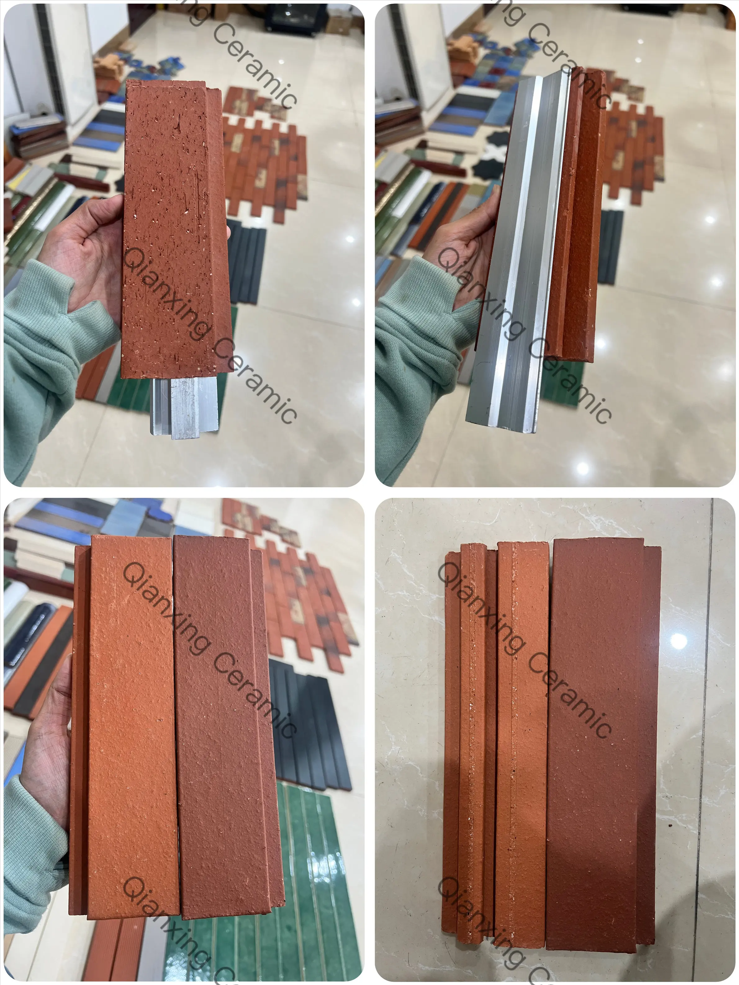 China Fujian cladding curtain wall terracotta panel tiles dry hanging Russia popular