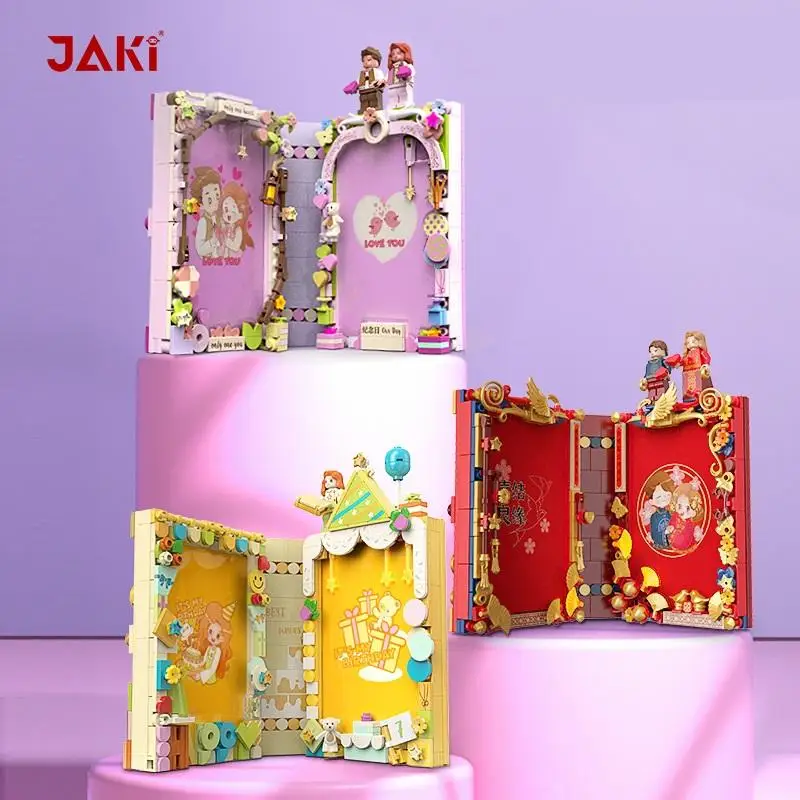 JAKI фоторамка модель пластиковая развивающая сборка популярные строительные блоки набор игрушек игрушки для детей