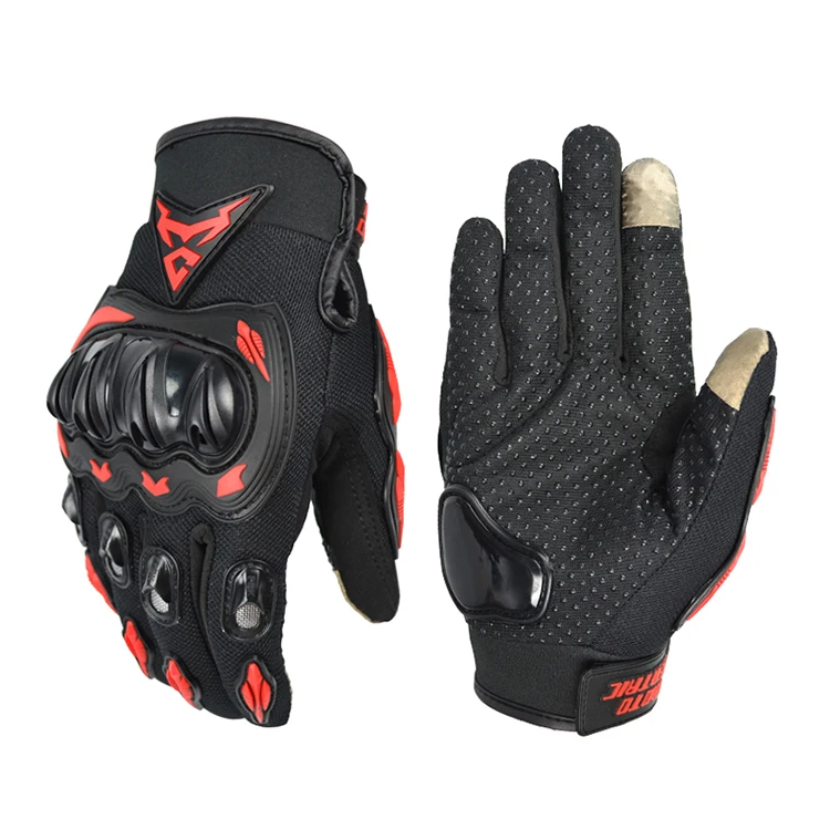 MOTOCENTRIC factory hot sell Men Full Finger Breathable Motorcycle Riding Gloves