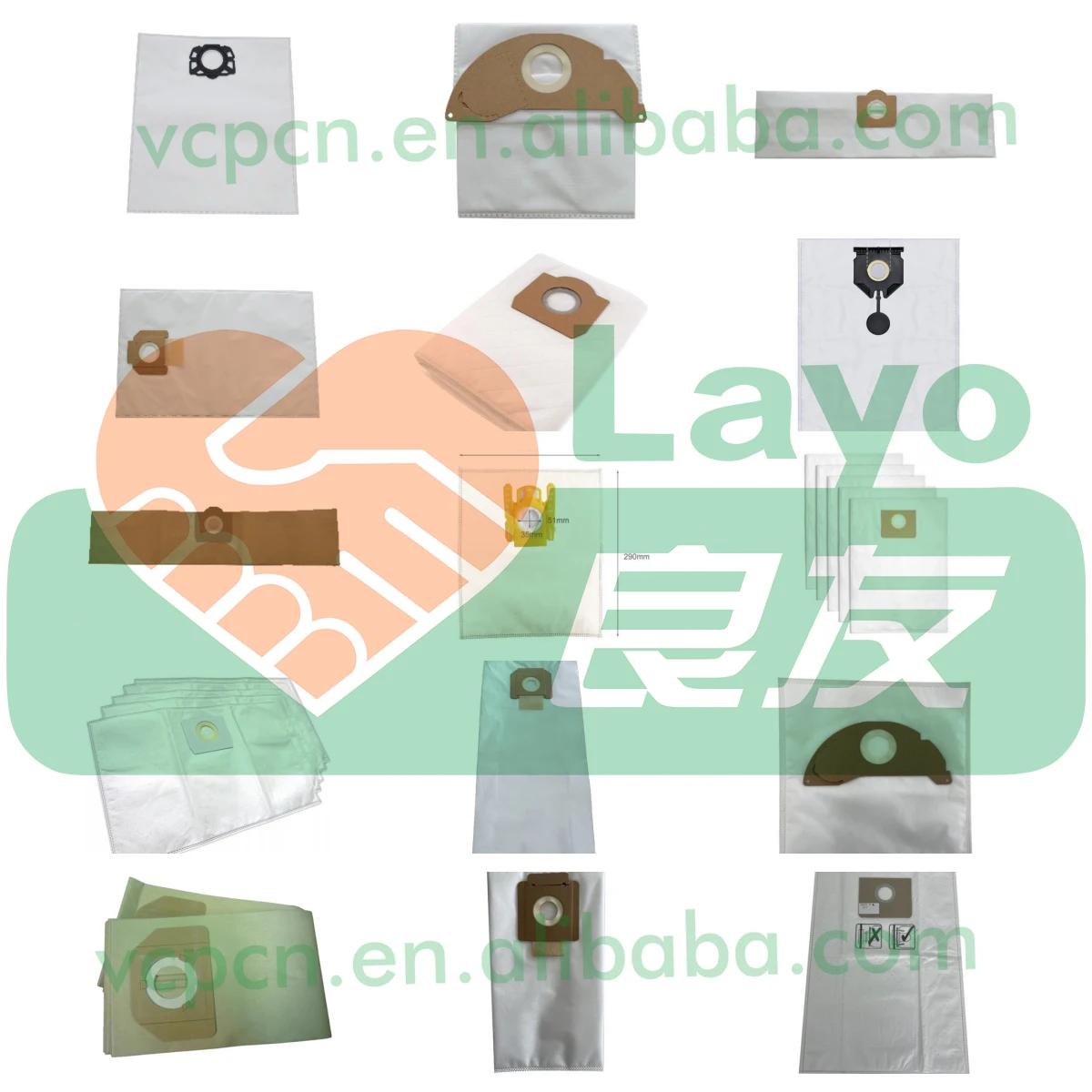 Factory Vacuum Cleaner Spare Parts Accessory Filter Dust Bag for Karchers Bag WD2 WD3 MV3 SE4001 4002 4001 Plus Vacuum Dust Bag