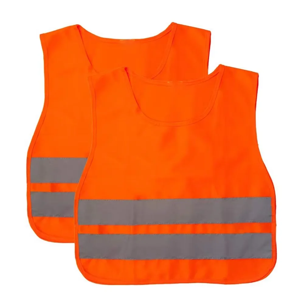 ZUJA Fluorescent High Visibility Lightweight Breathable Kids Safety Vest Wholesale Activity Protection Children Safety Vest