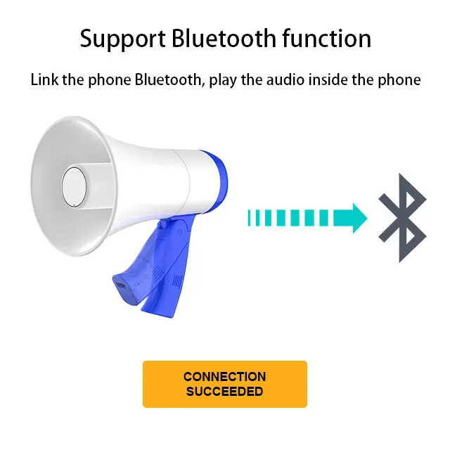 portable hand loudspeaker bluetooth speaker wireless professional small toy mini plastic megaphones