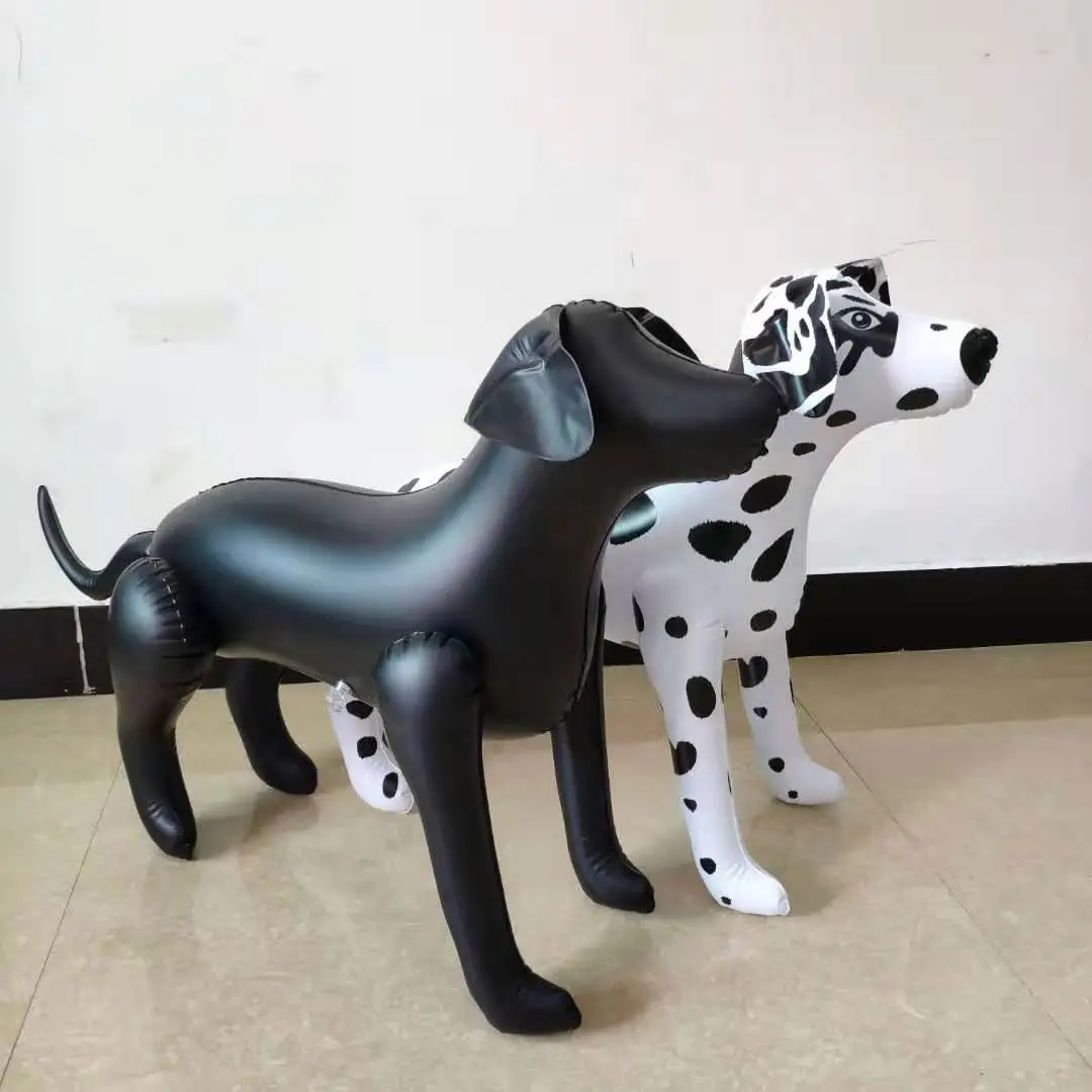 Inflatable PVC Dog Mannequin Custom RTS Shop Dog Display For Dog Lead Displays